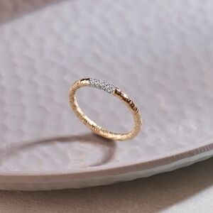 HYOU FINE JEWELRY Textured Diamond Band (1/10 Ct Lab Diamond); Size 8